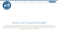 Desktop Screenshot of countrycluboflandfall.com